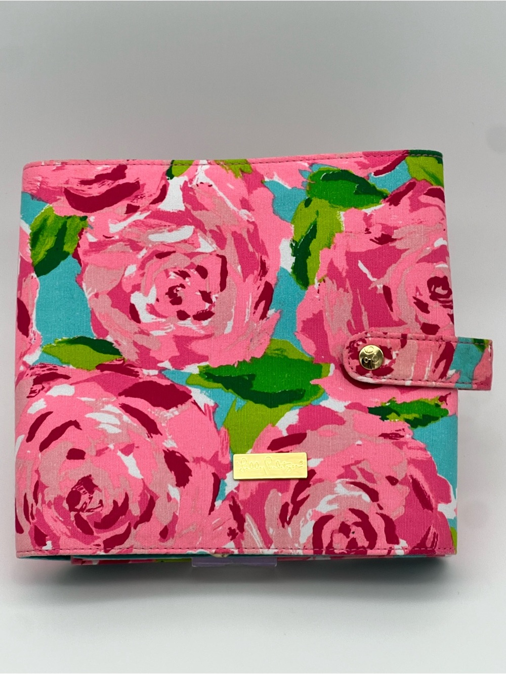 Lilly Pulitzer First Impression Hotty Pink Travel Foldup Jewelry Case Organizer